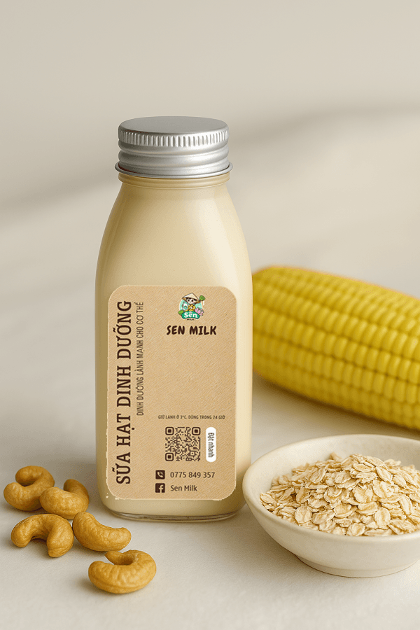 sữa hạt điều yến mạch mix bắp ngọt