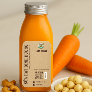 sữa hạt sen điều mix cà rốt